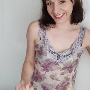 Pinko jedwabna sukienka typu halka